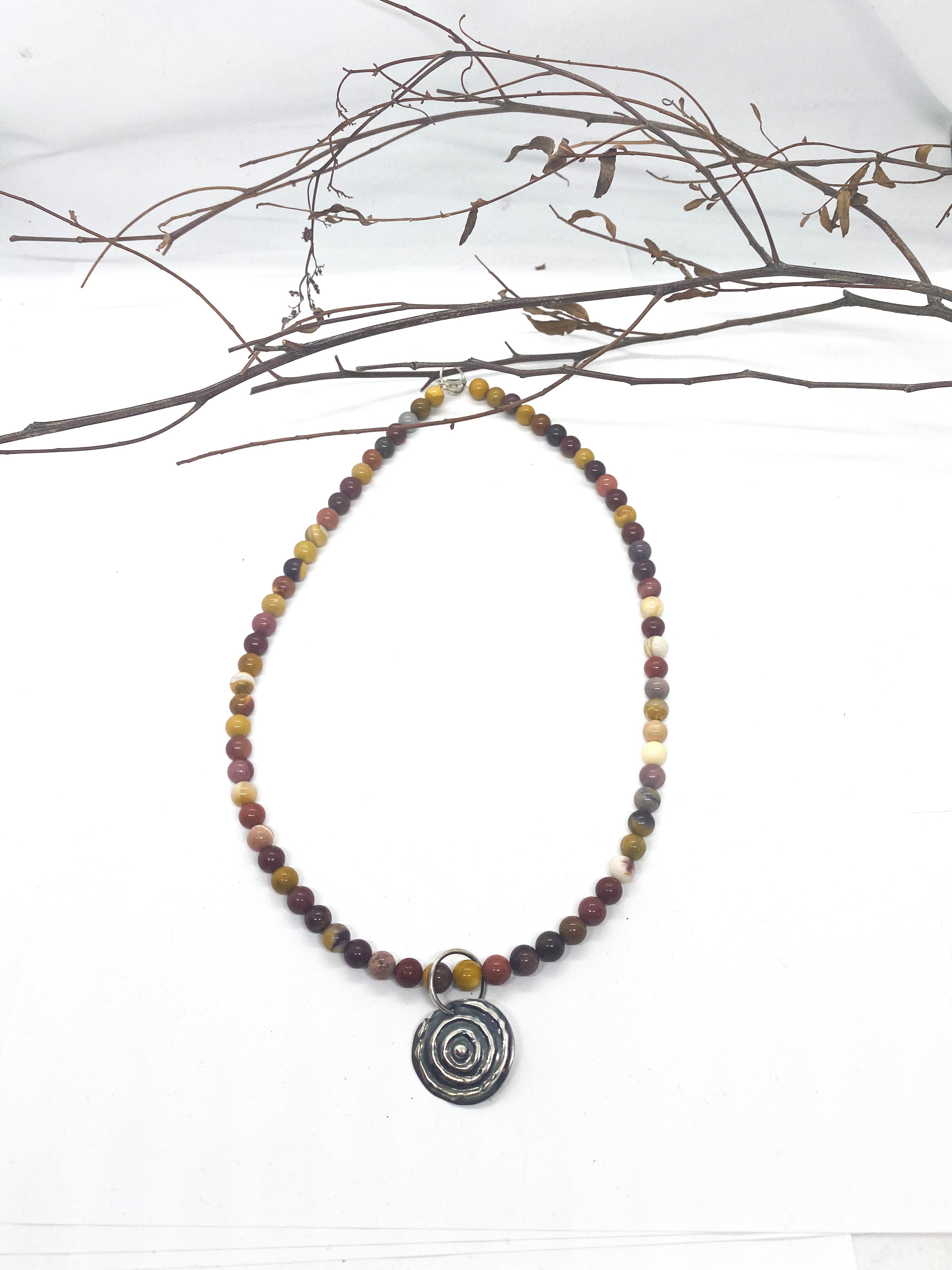 Ngulburnan, yuriyawi “Waterhole” Mookaite Necklace by Sonia Pallett