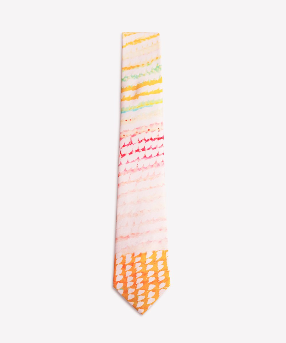 Ngurra Silk Tie by Bugai Whyoulter x One Of Twelve