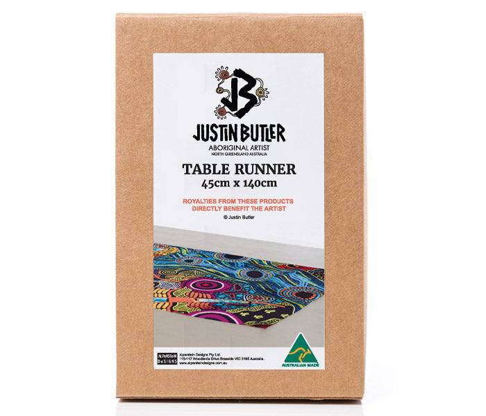 Table Runner 45cm x 140cm by Justin Butler