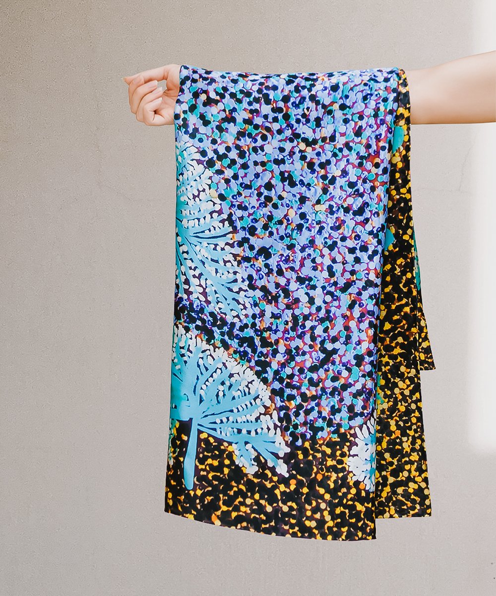 Kalaru Silk Scarf by Nancy Nyanjilpayi Chapman x One Of Twelve