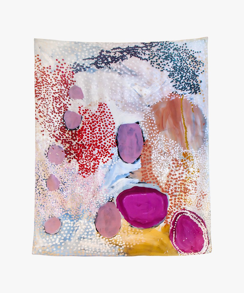 Wilarra Silk Scarf by Mulyatingki Marney x One Of Twelve