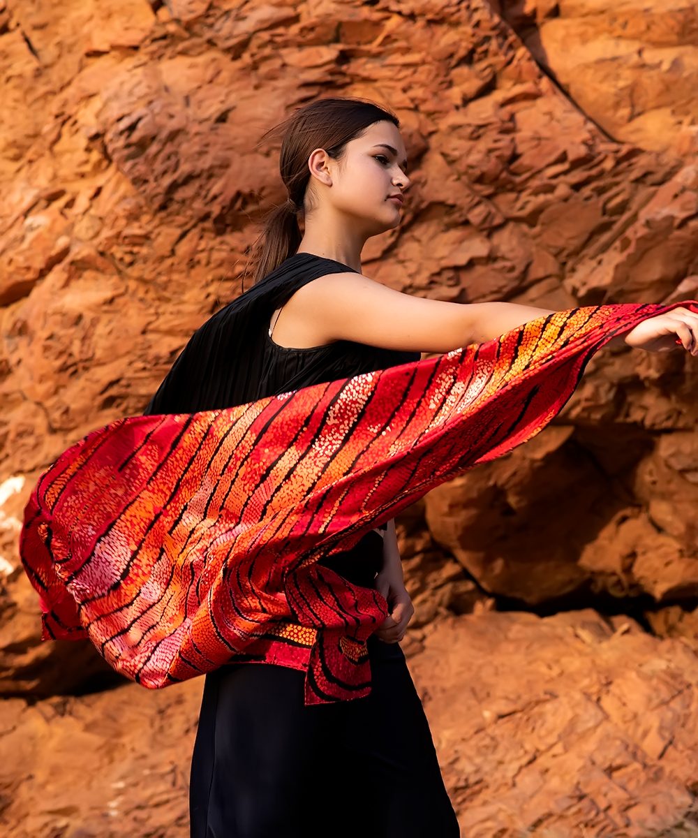 Untitled Scarf By Naata Nungurrayi x One of Twelve