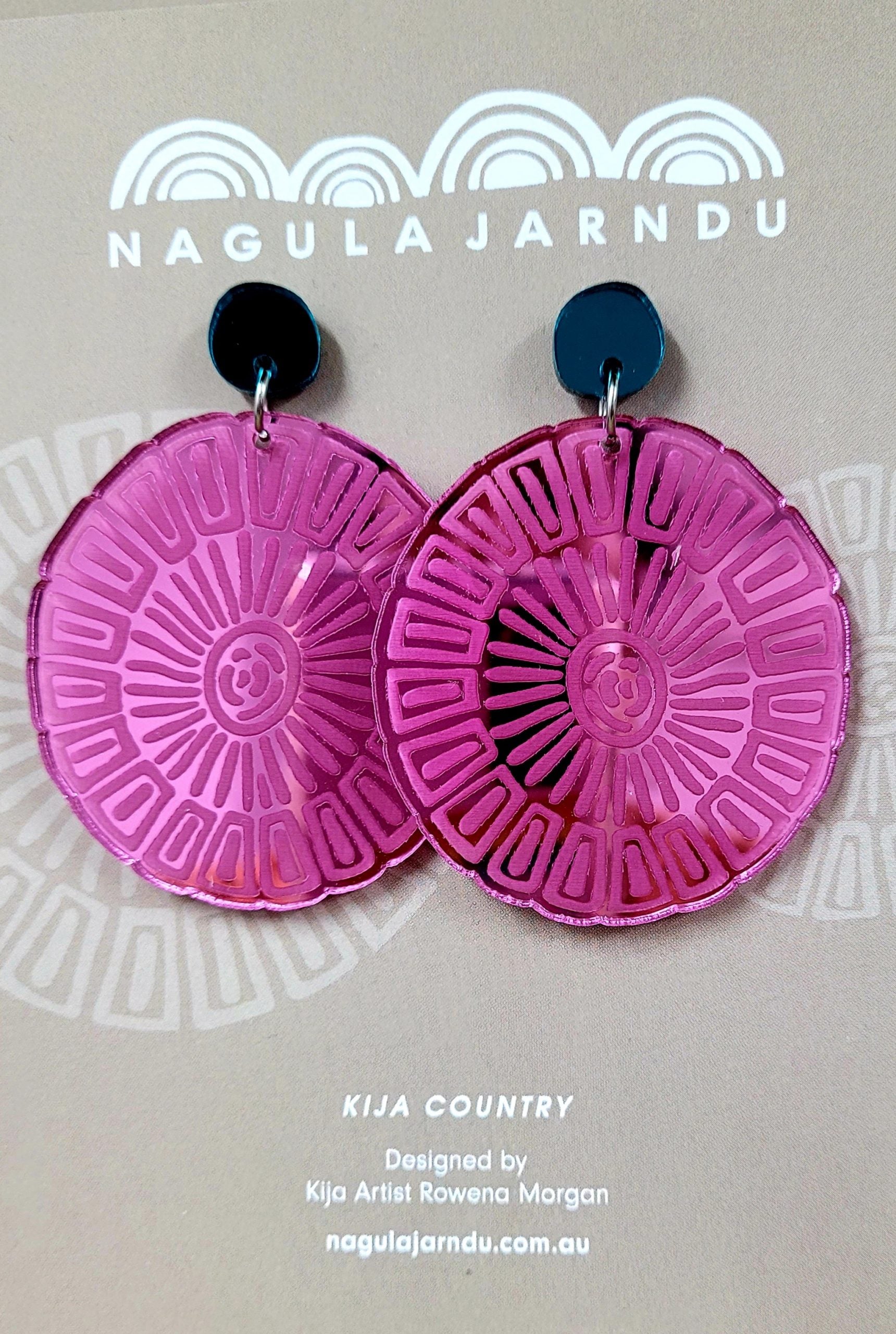 Earrings Wanggurru (Ocean) Martha Lee - Nagula Jarndu