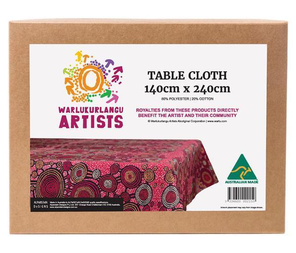 Table Cloth 140 x 240 cm by Teddy Gibson Homewares Alperstein designs