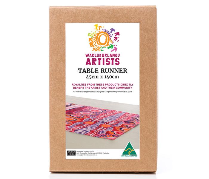 Table Runner 45cm x 140cm by Murdie Morris (red)