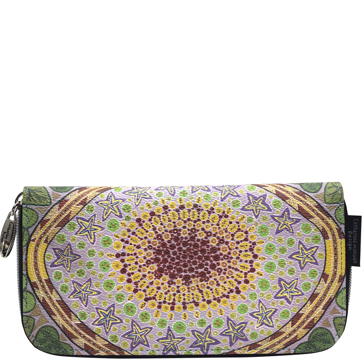Curved Zip Section Wallet - Bush Tomatoes by Catherine Manuell Designs