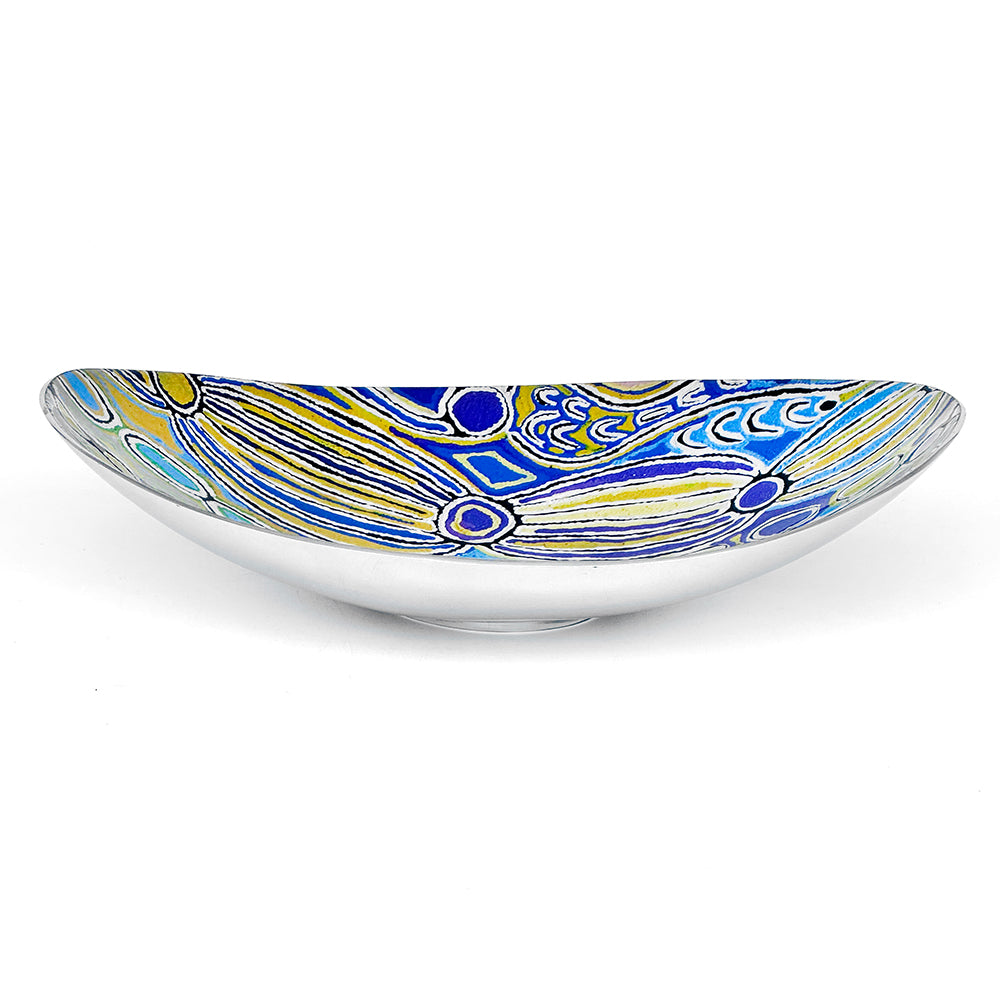 Mina Mina Boat Bowl by Judy Napangardi Watson