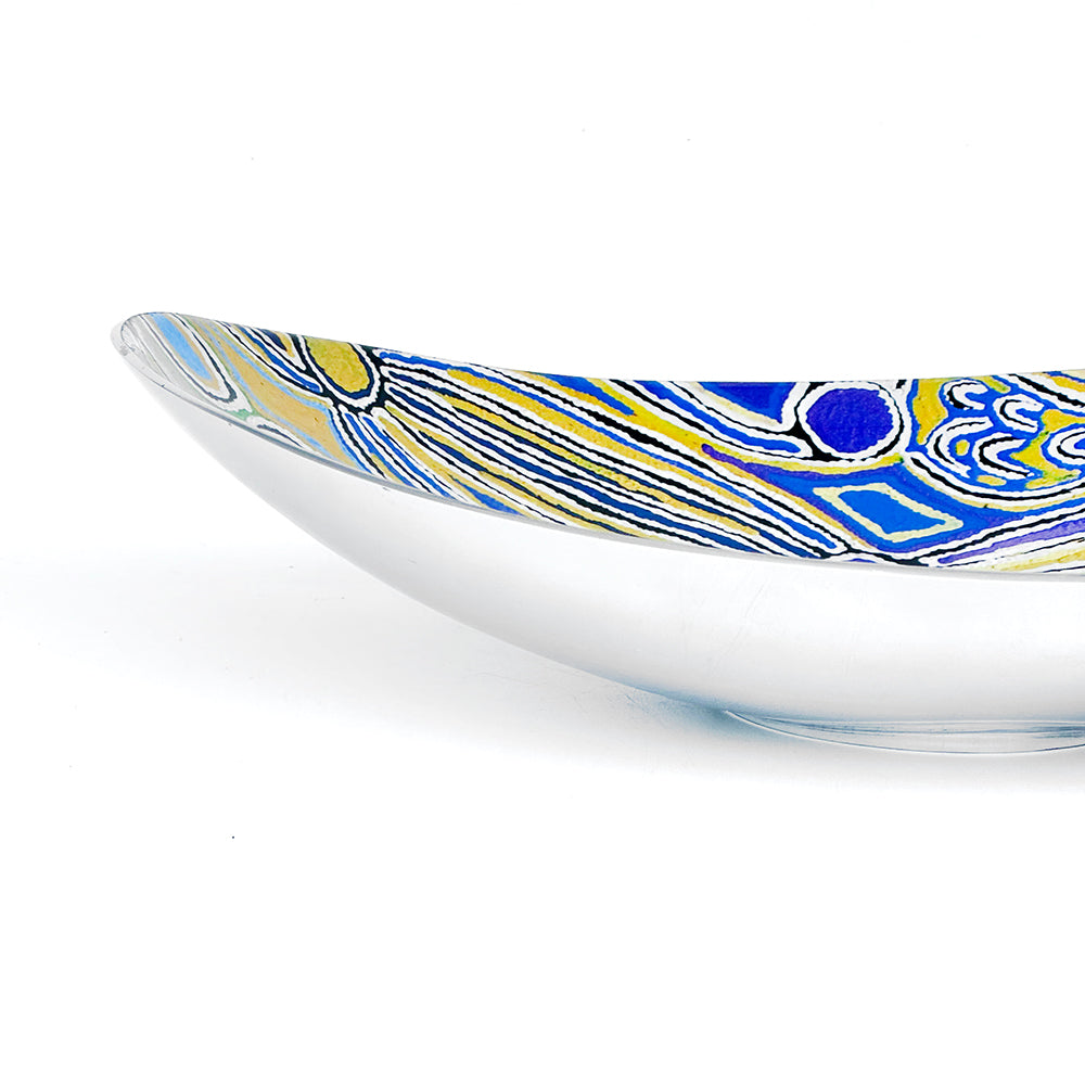 Mina Mina Boat Bowl by Judy Napangardi Watson