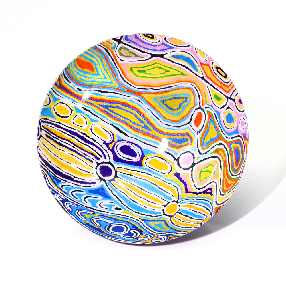 Large Powder Coated Bowl by Judy Napangardi Watson