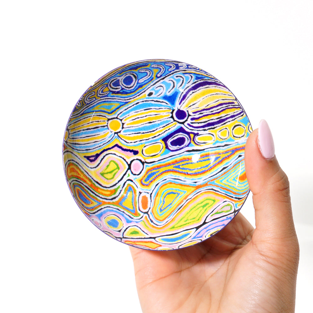 Small Powder Coated Bowl by Judy Napangardi Watson