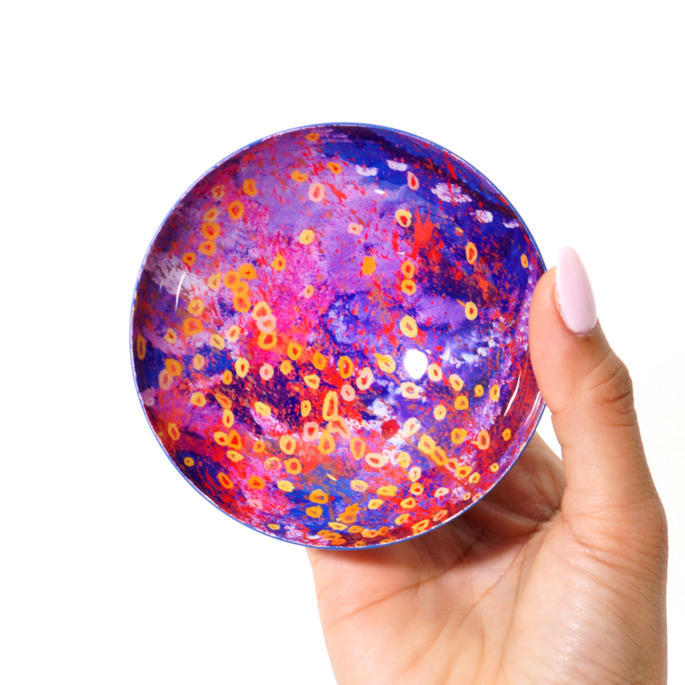 Small Powder Coated Bowl by Stephen Jupurrurla Nelson