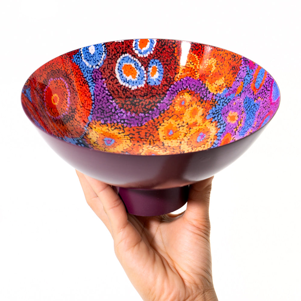 Large Powder Coated Bowl by Andrea Mimpitja Adamson