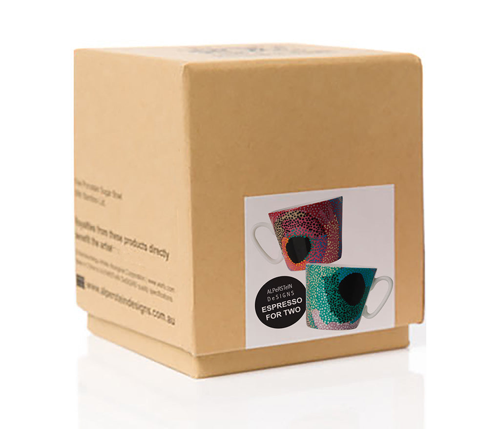 Marianne Burton Espresso Cup Set gift box