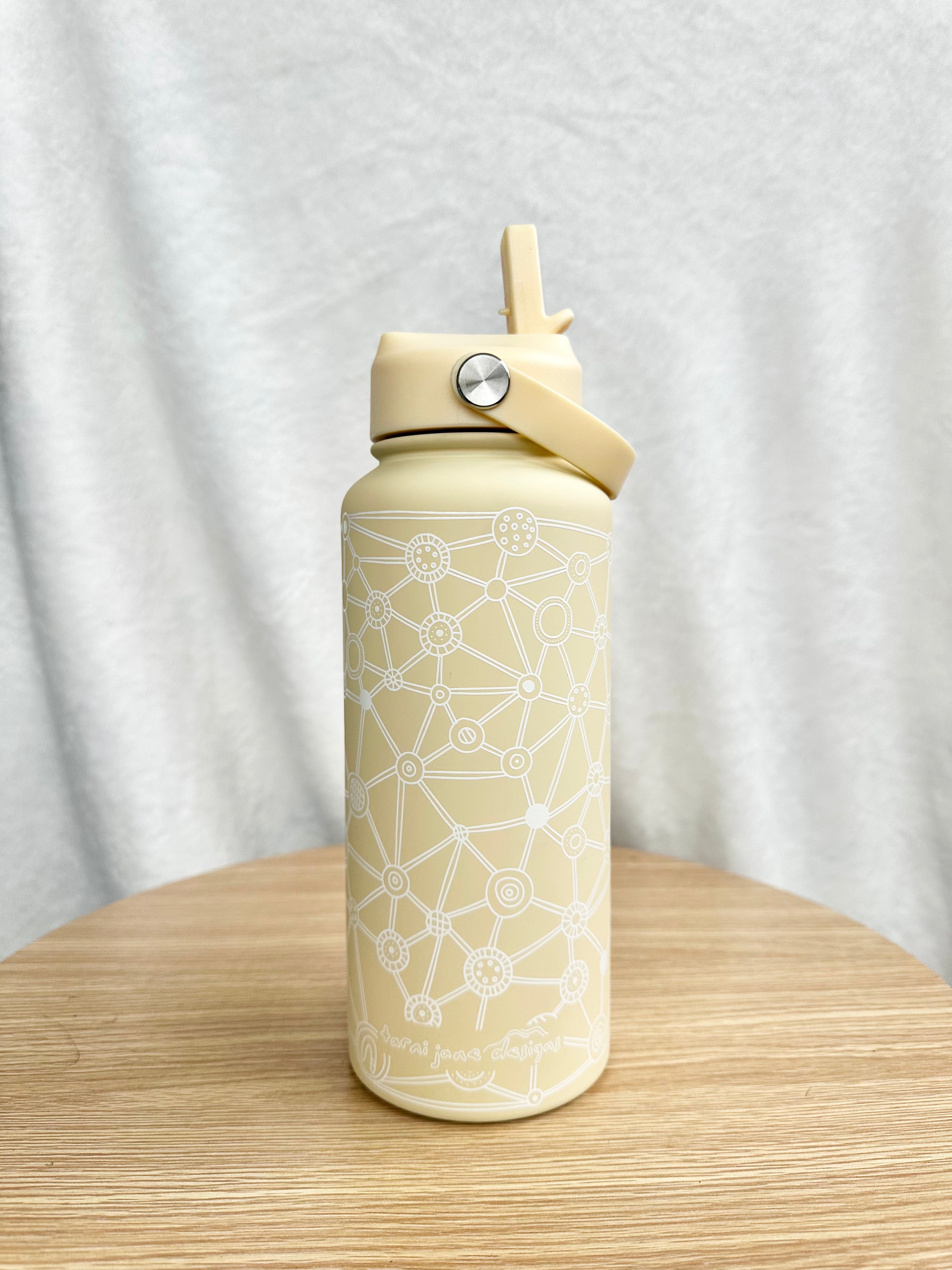 Mob Deep Spout Top Water Bottle Yellow 1L