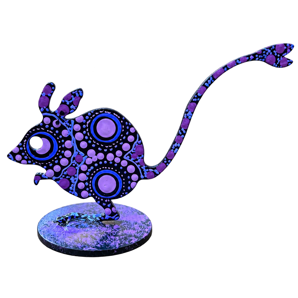 Hopping Mouse Metal Sculpture