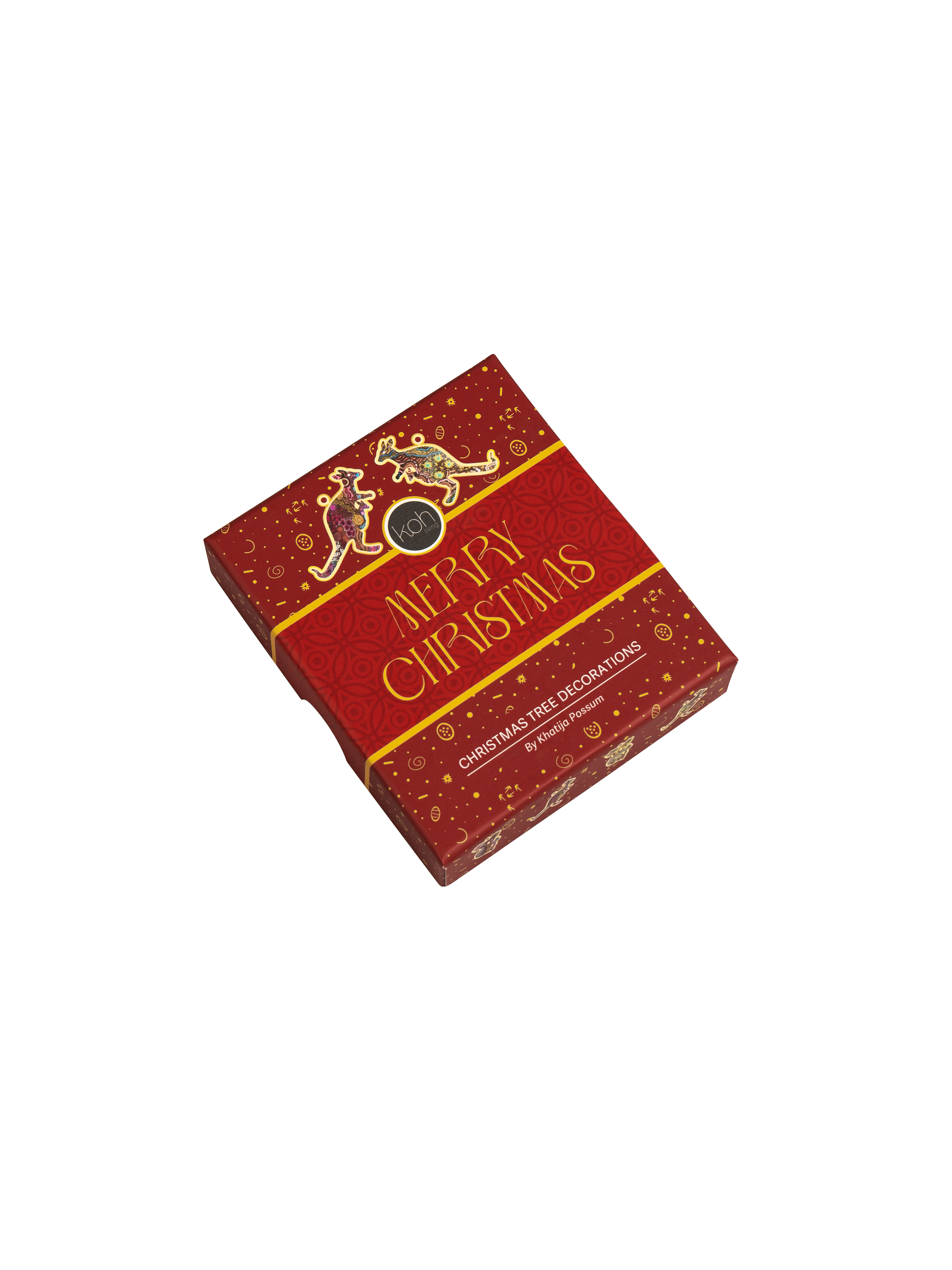 Aboriginal Miixed 4 Pack Christmas Decorations