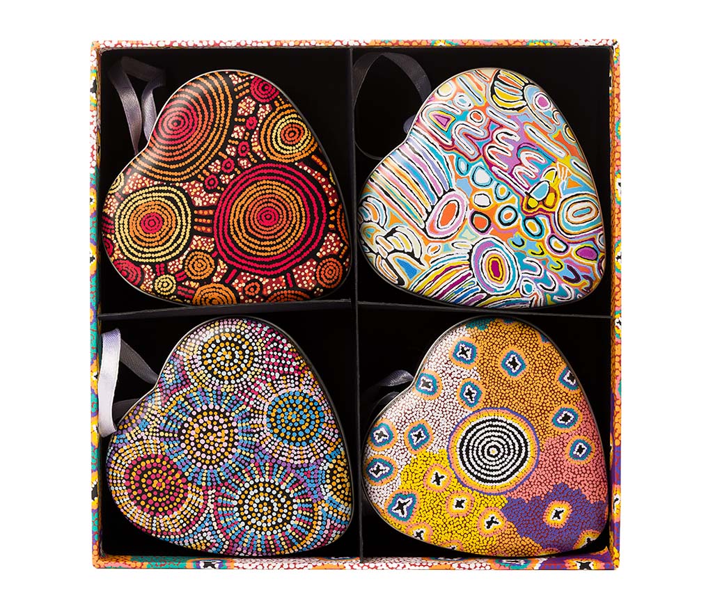 4 Pack Heart Shaped Tins