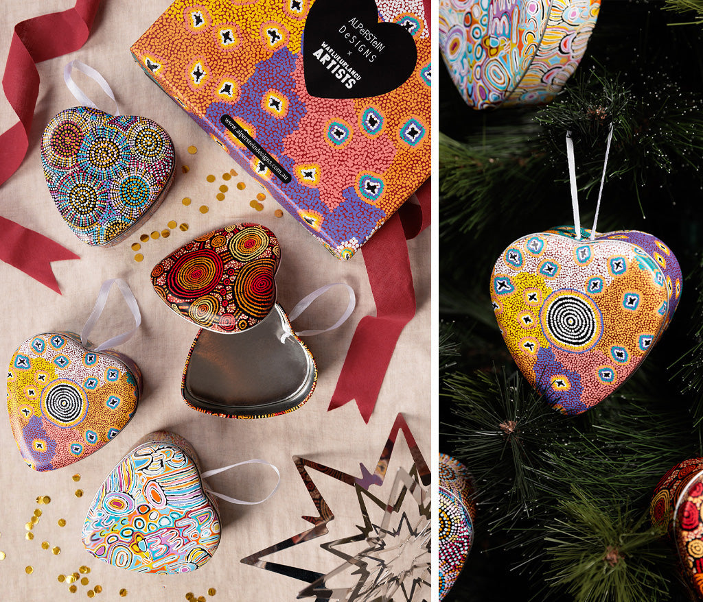 4 Pack Heart Shaped Tins