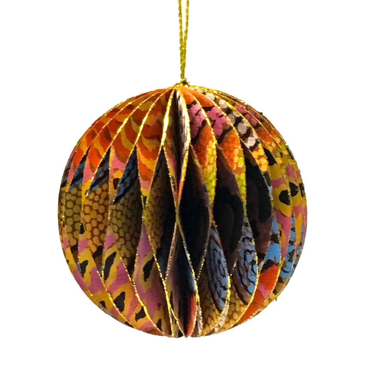 Honeycomb Christmas Ball by Damien & Yilpi Marks