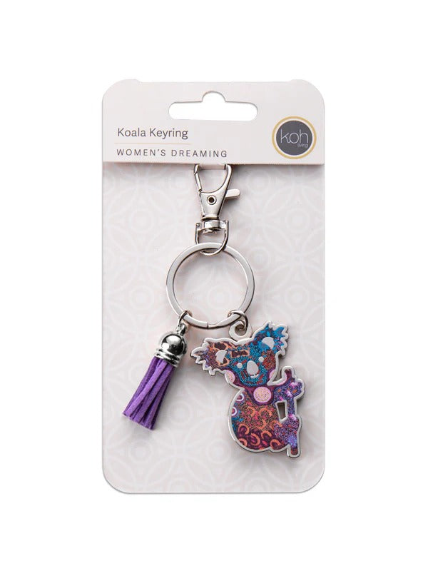Aboriginal Women's Dreaming Koala Keyring
