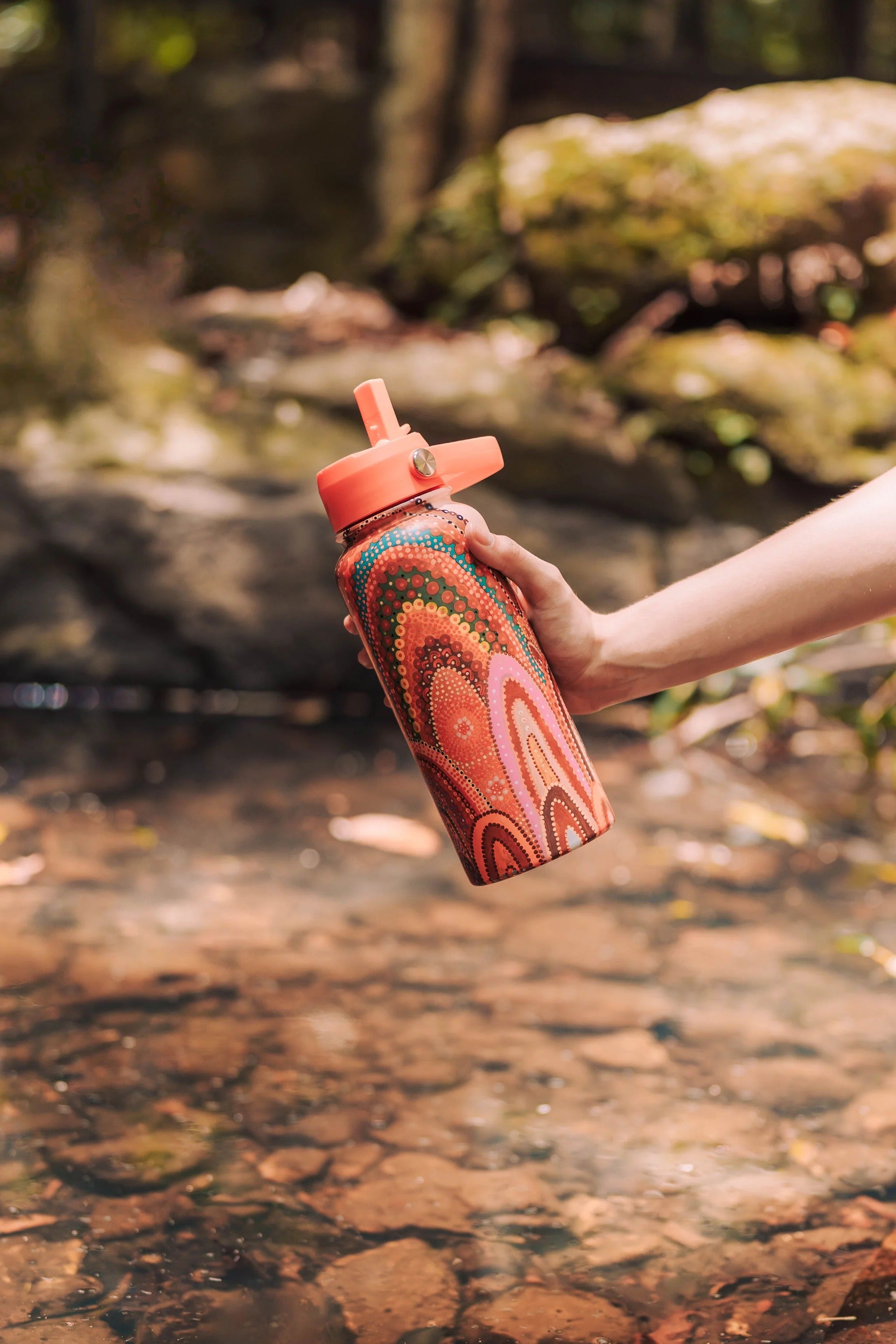 Aboriginal Home 1l stainless steel water bottle