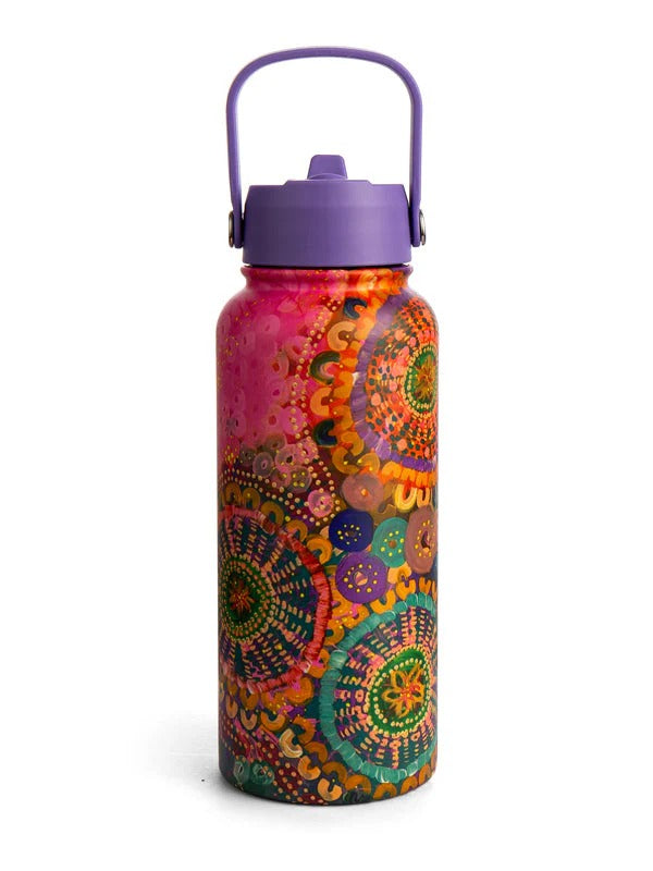 Aboriginal Each of Us 1l stainless steel water bottle