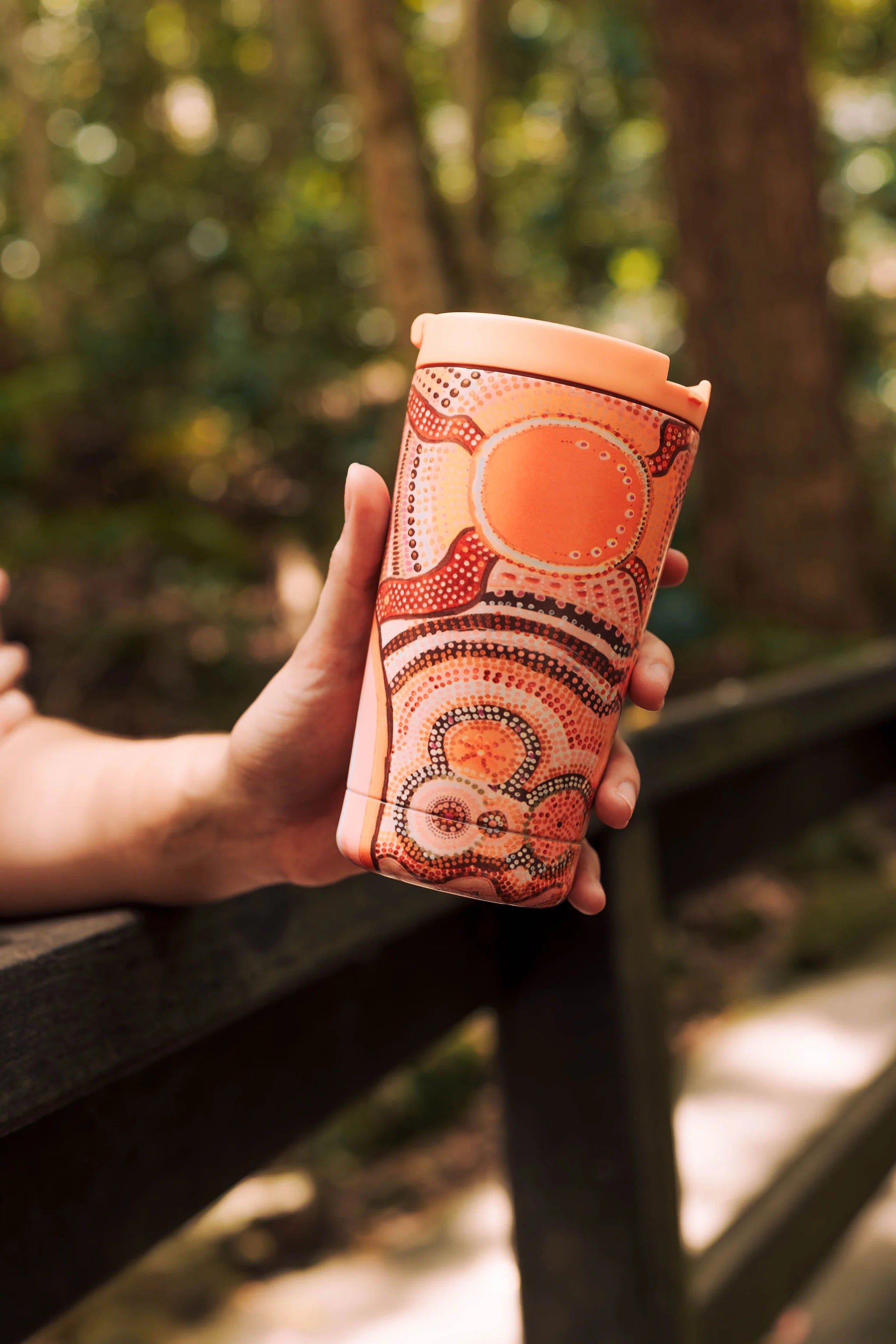 Aboriginal Journeys in the Sun Stainless Steel Travel Mug
