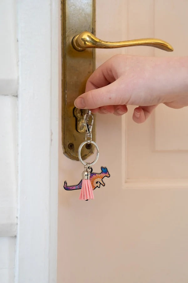 Aboriginal Women's Love Story Kangaroo Keyring