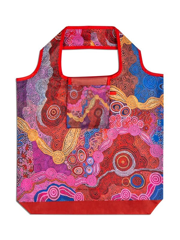 Aboriginal Waterhole Dreaming Recycled Plastic Bottle Bag