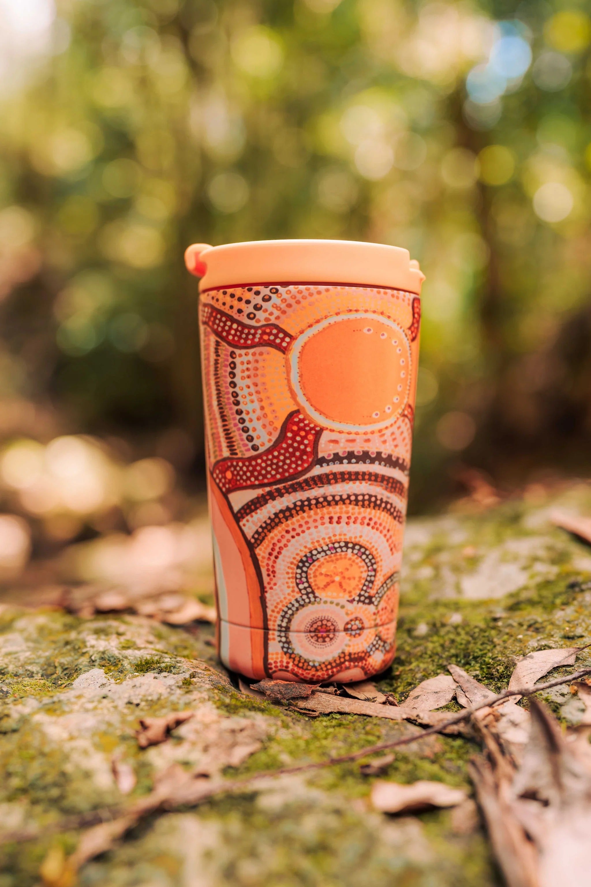 Aboriginal Journeys in the Sun Stainless Steel Travel Mug