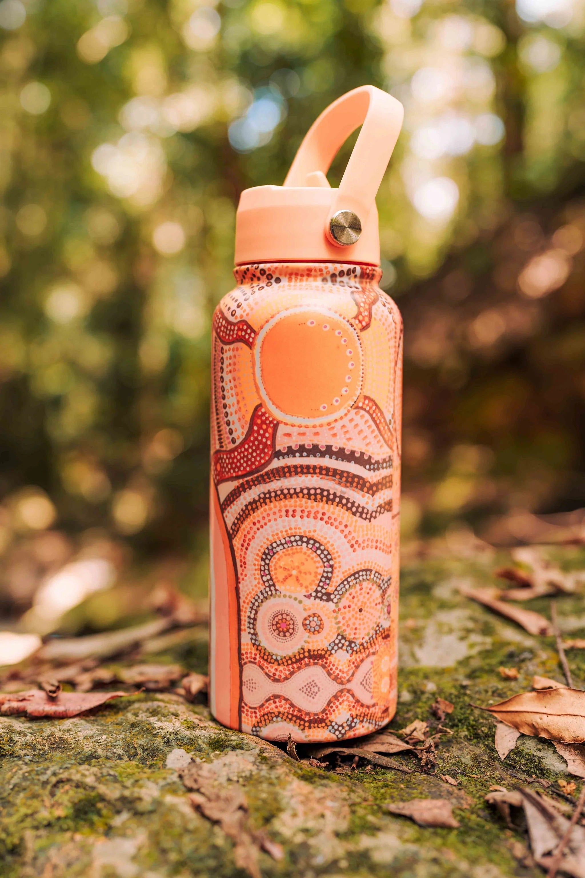Aboriginal Journeys in the Sun 1l stainless steel water bottle