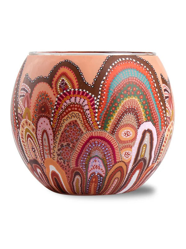 Aboriginal Home tealight candle holder