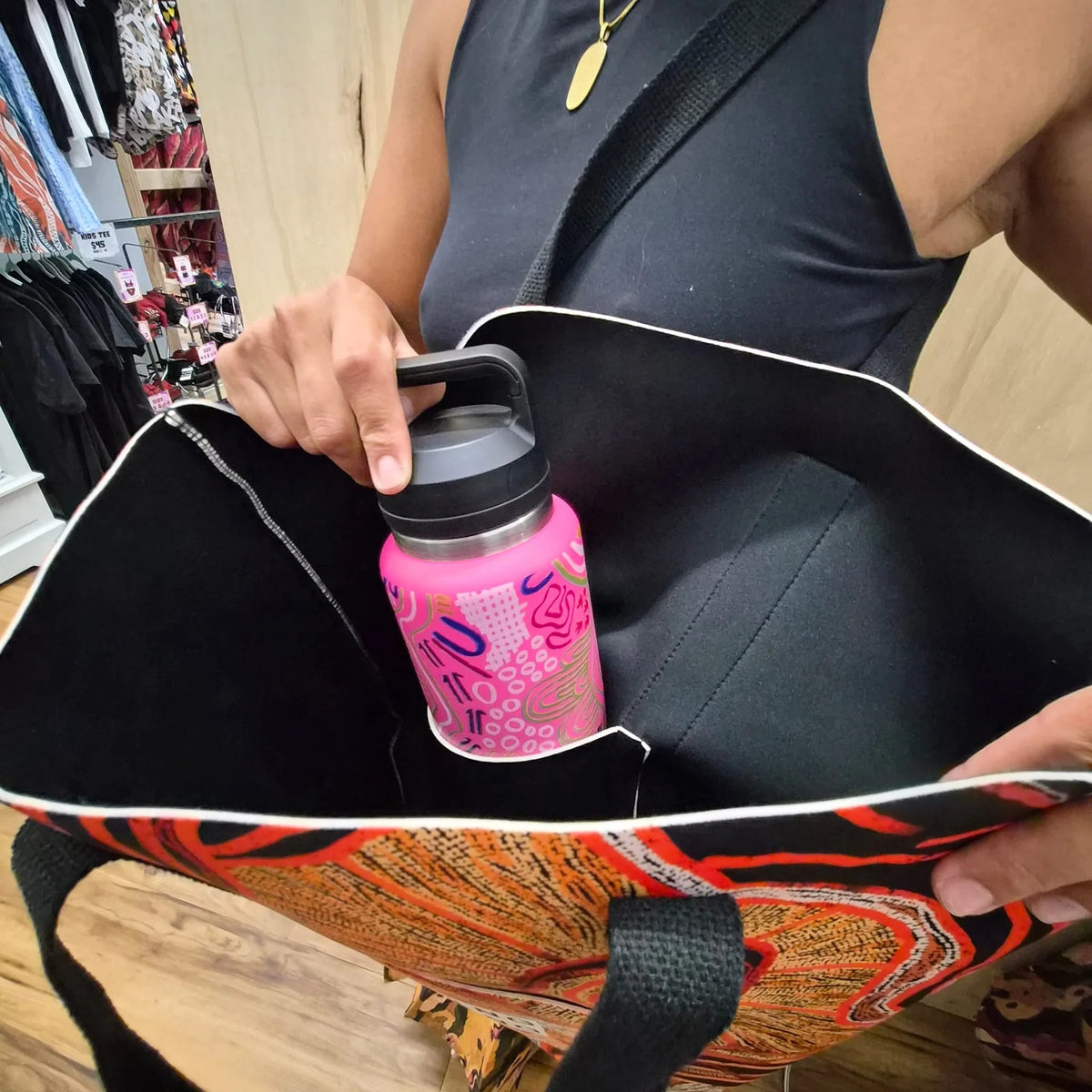 Neoprene Shopping Tote Bag - Shifting Sands