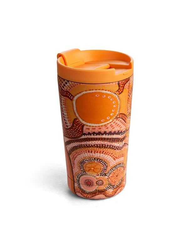 Aboriginal Journeys in the Sun Stainless Steel Travel Mug