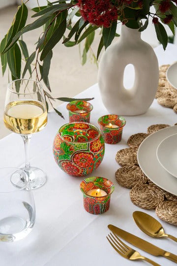 Aboriginal The Gift Pyramid Votive Gift Box