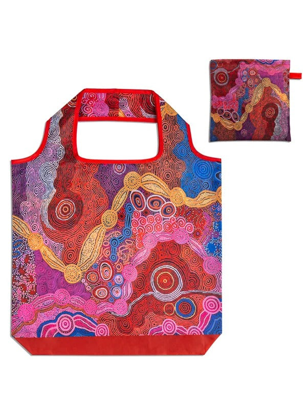 Aboriginal Waterhole Dreaming Recycled Plastic Bottle Bag