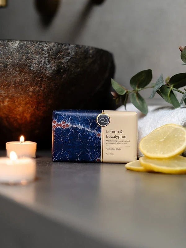 Aboriginal Scented Native Lemon & Eucalyptus Soap