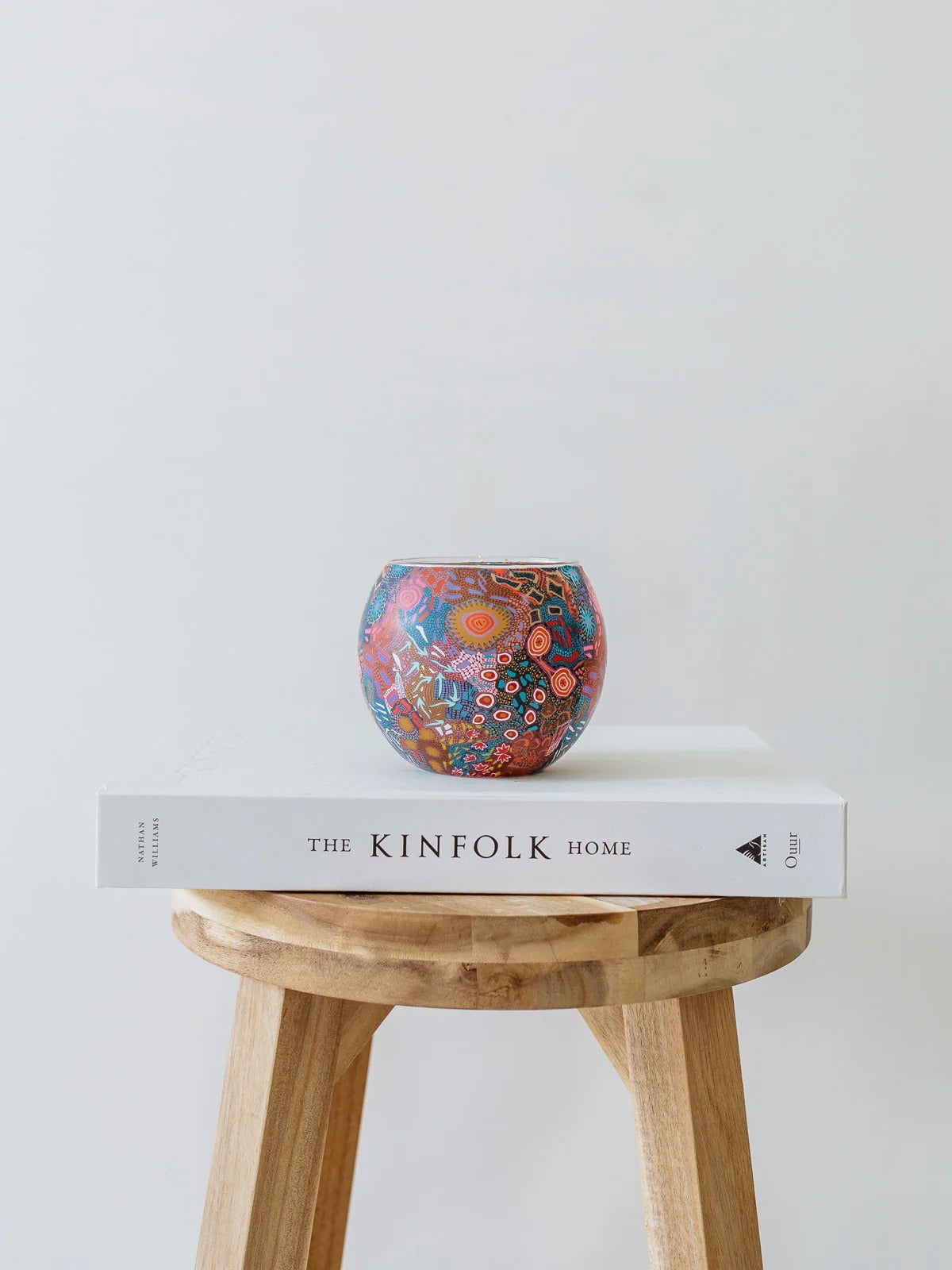 Aboriginal Women's Dreaming tealight candle holder