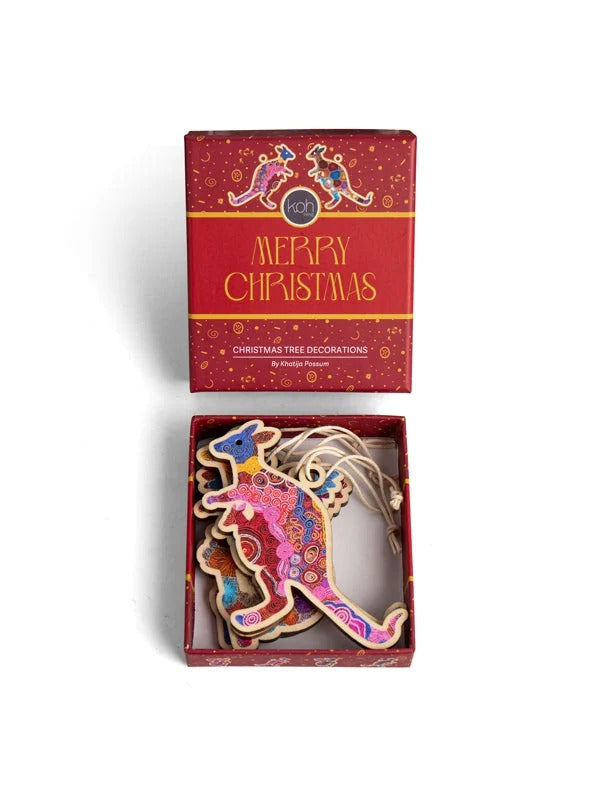 Aboriginal Mixed 4Pack Christmas Animal New
