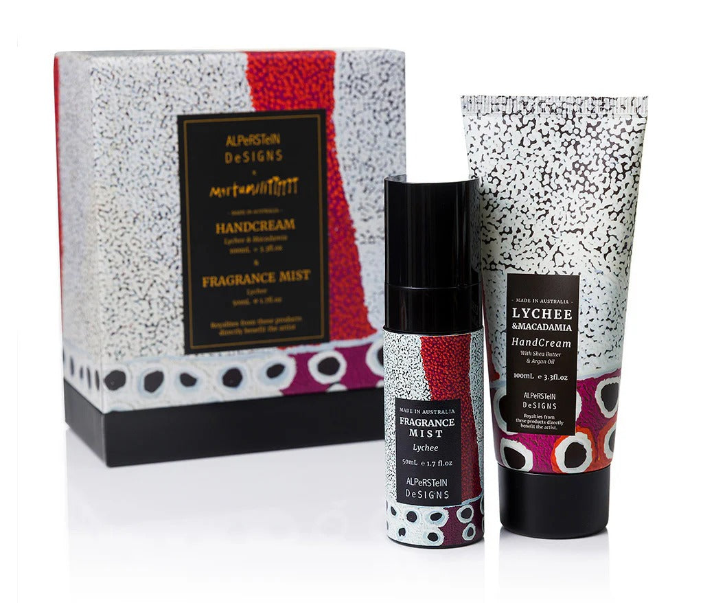 Lychee & Macadamia hand cream & Lychee fragrance mist gift set