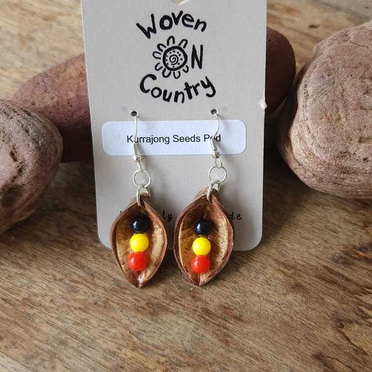 Aboriginal Kurrajong Seed Pod Earrings