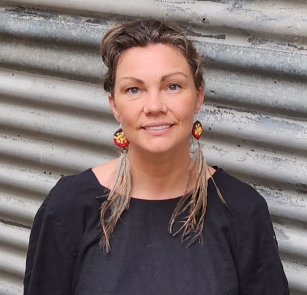 Aboriginal Emu Feather Woven Earrings