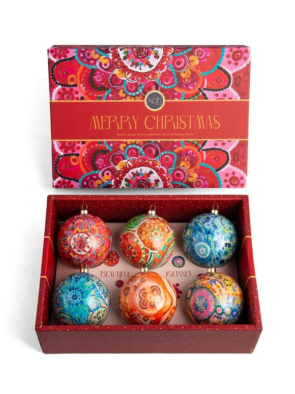 Aboriginal Beautiful Journey 6Pack Baubles New