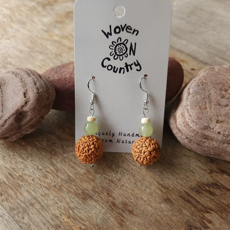 Aboriginal Quandong Earrings
