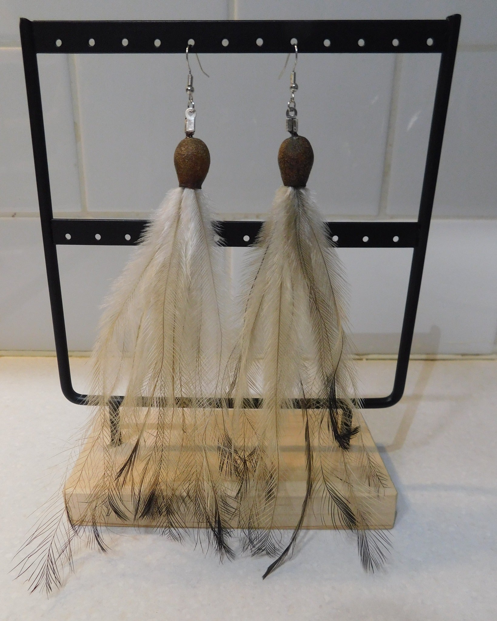 Gumnut & Emu Feather Earrings