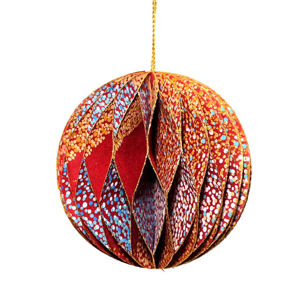 Honeycomb Christmas Ball by Lynette Brown