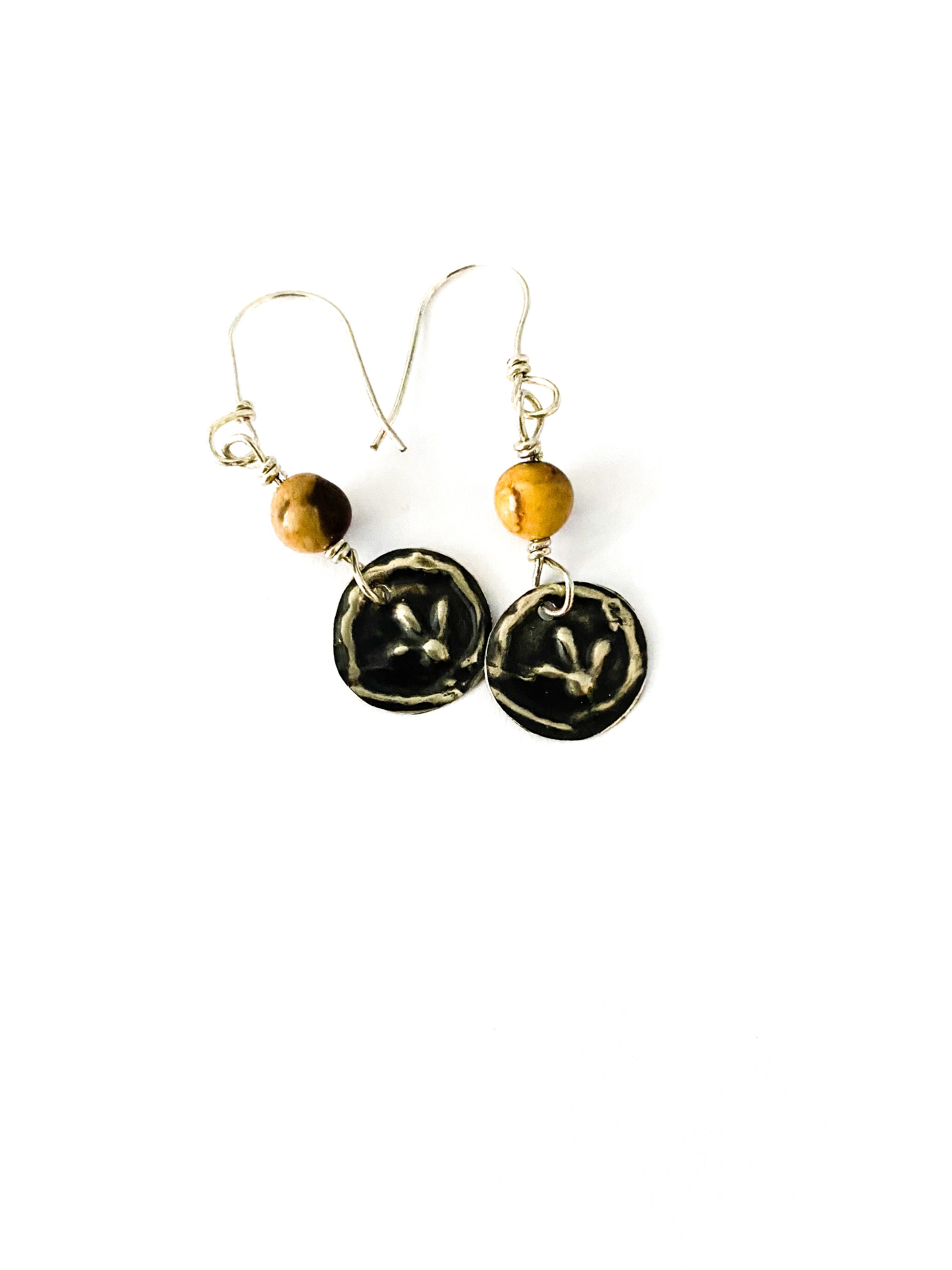 Earrings Small Waterhole Plain Sterling Silver - Sonia Pallett main image 0