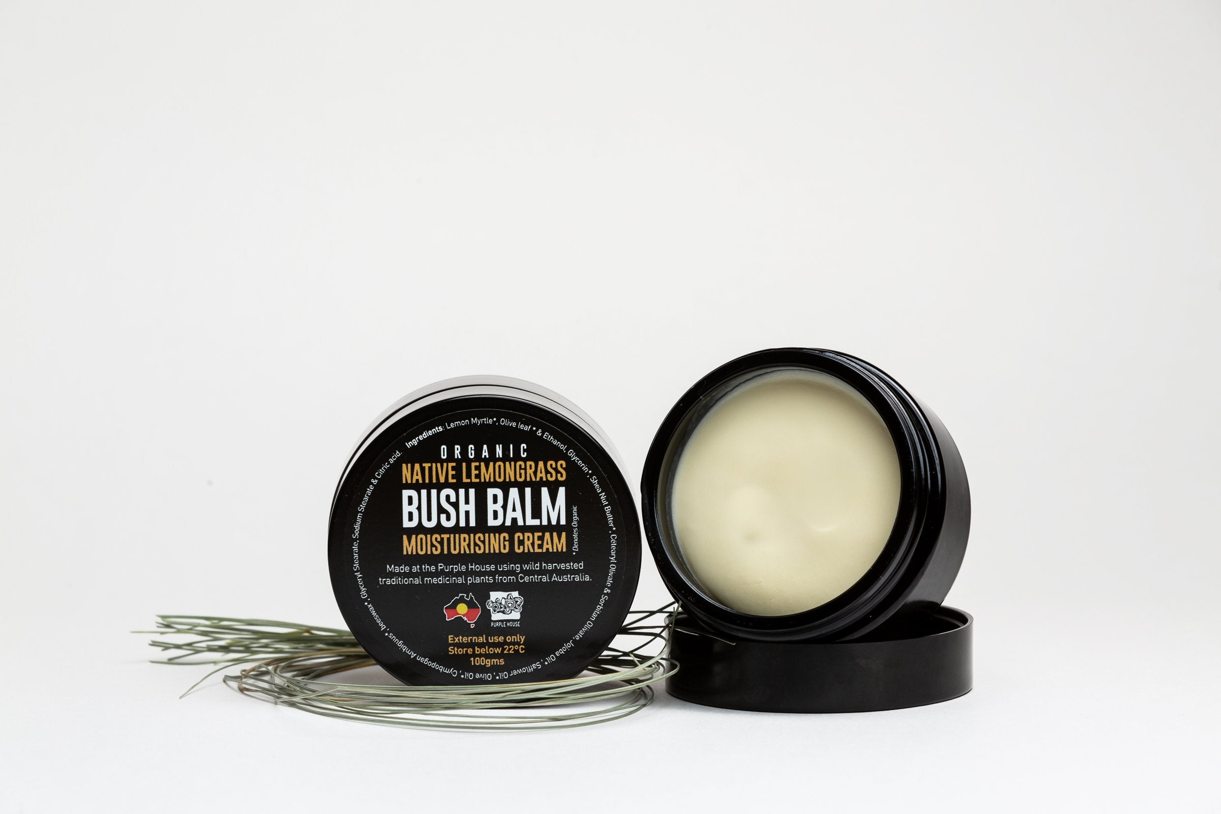 Organic Native Lemongrass Moisturising Cream 100g by Bush Balm